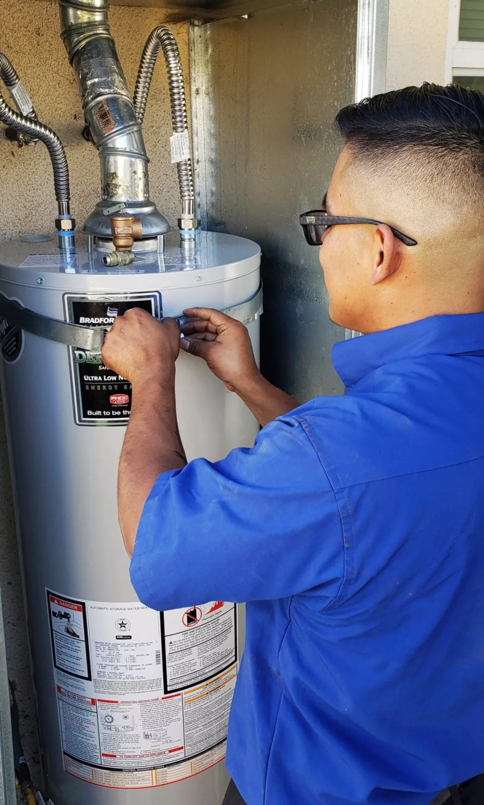 Commercial water heater installation and fixture work by Team Rooter