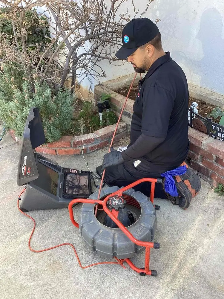 Sewer camera inspection and drain video scope by Team Rooter in Southern California