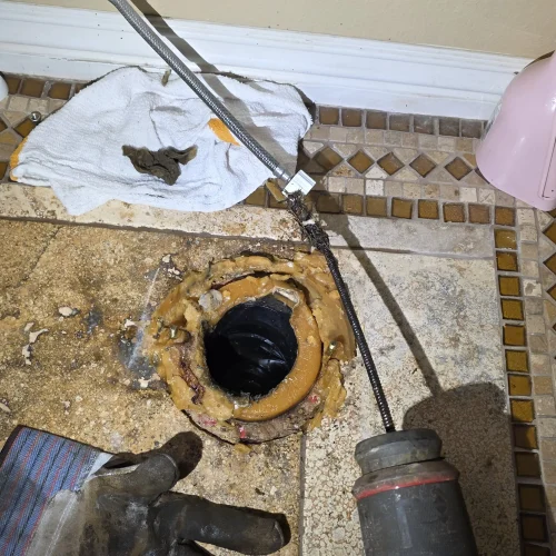 Bathroom Drain Line Excavation & Repair