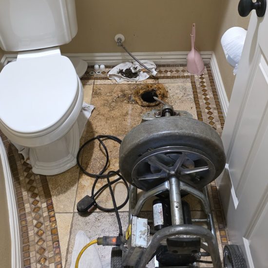 Bathroom Drain Line Excavation & Repair