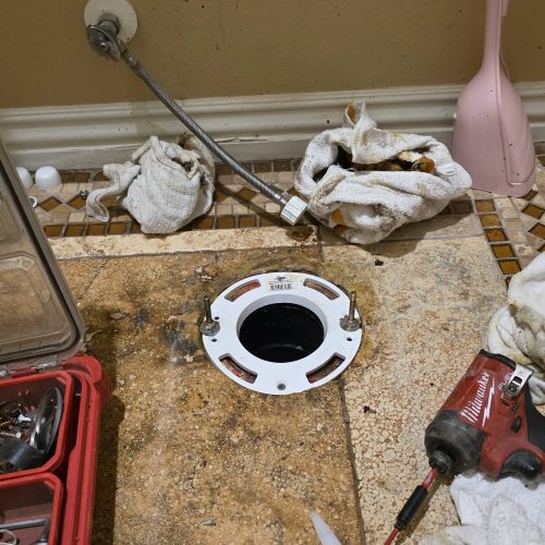 Bathroom Drain Line Excavation & Repair