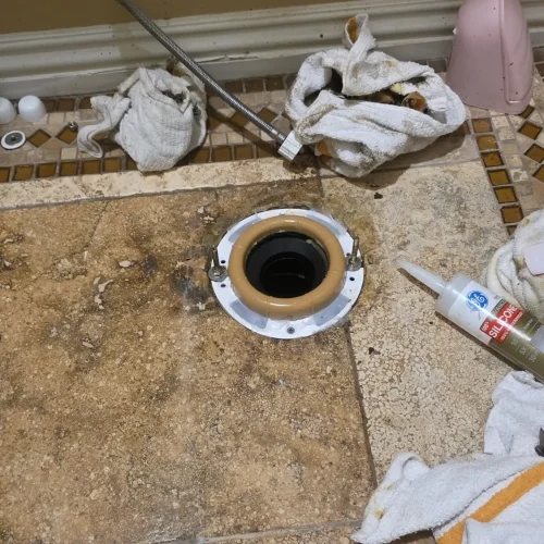 Bathroom Drain Line Excavation & Repair