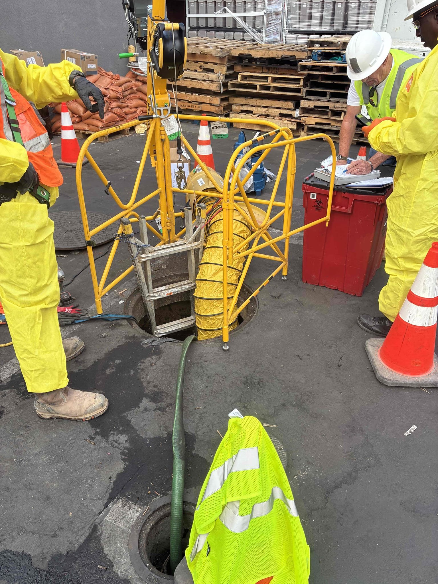 Submersible Vortex Pump Replacement in Santa Ana — during the work