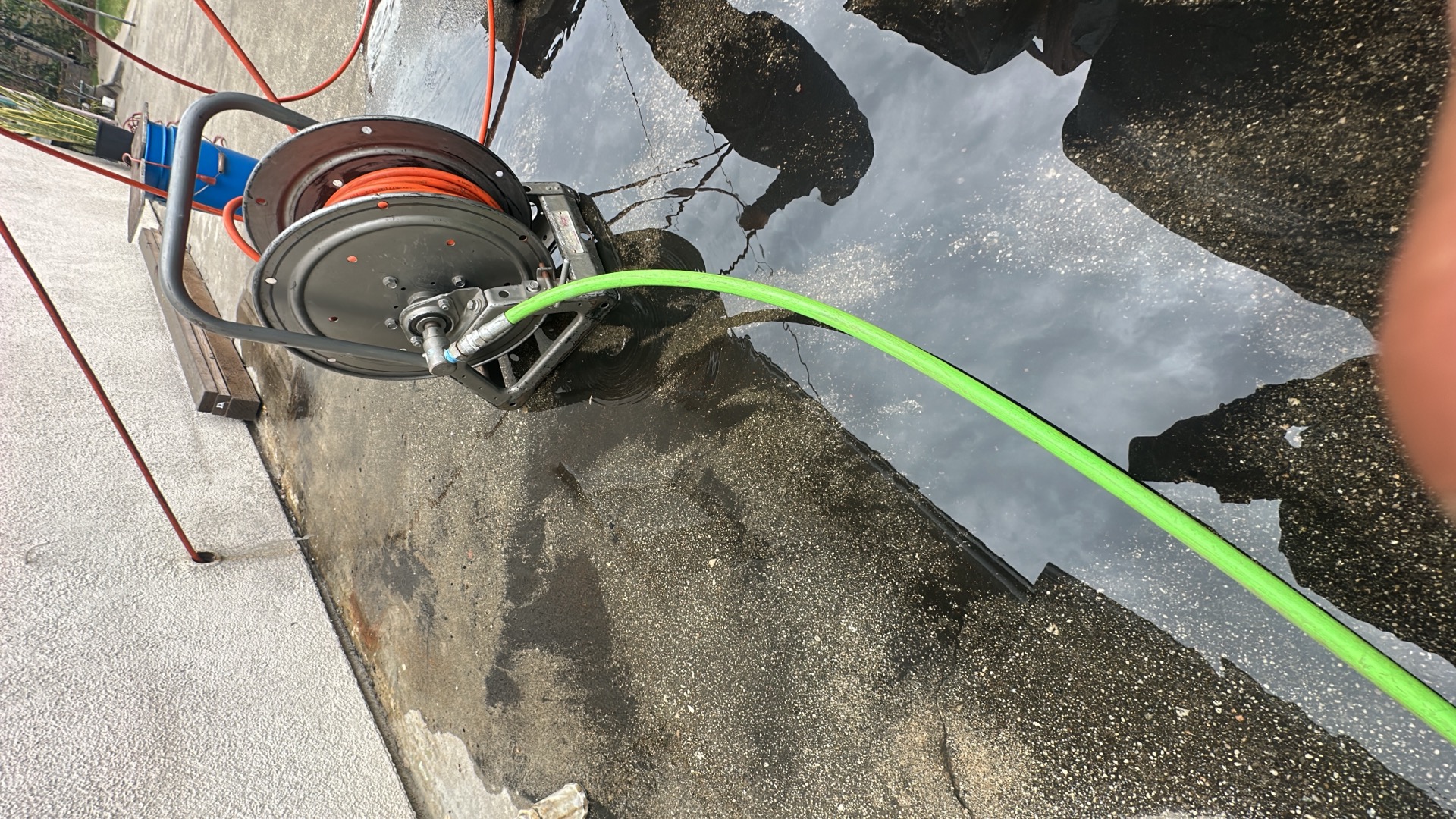 Kitchen Drain Descaling & Epoxy Lining in La Puente — Team Rooter on site
