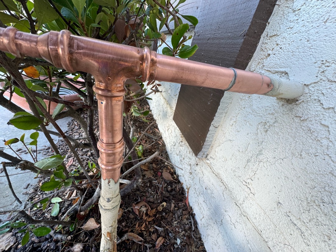 Copper Water Manifold Rebuild project in Oxnard